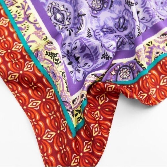 Zara Floral Print Scarf - Picture 7 of 7